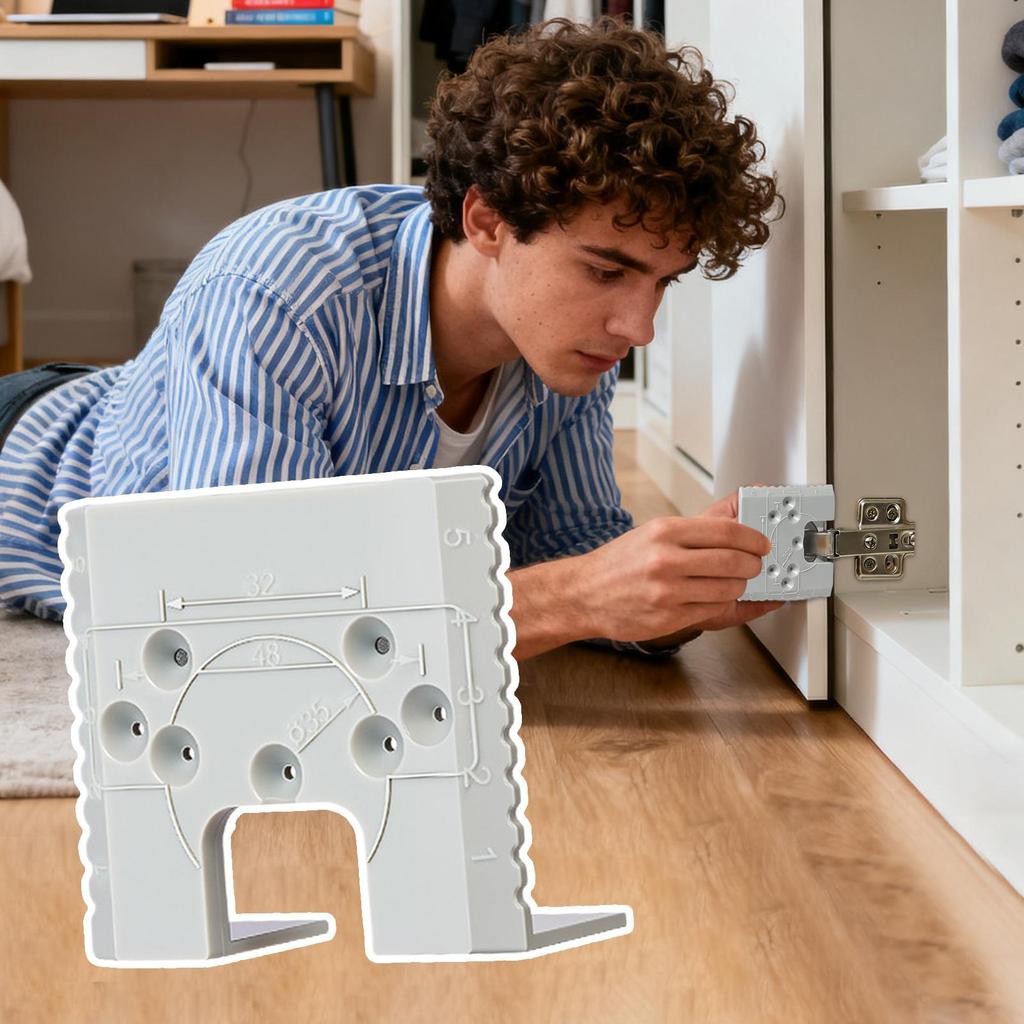 Hinge Jig Precision Flexible Impacts-Resistant Tool Door Hinge Mortise Jig for Installation Indoor Outdoor Home Garage Workshop