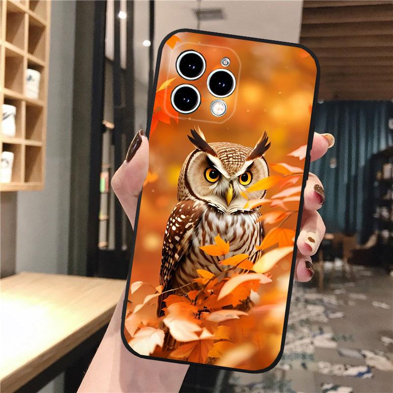 Owl Phone Case For iphone 17 Pro Max Air 16 15 14 13 Pro Max 15 16 Pro 15Plus Shell