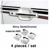 Car Door Outside Handles Door Bowls Sticker Cover Trim For Mitsubishi Pajero V97 V93 V80 Montero Limited 2009 -  Accessories