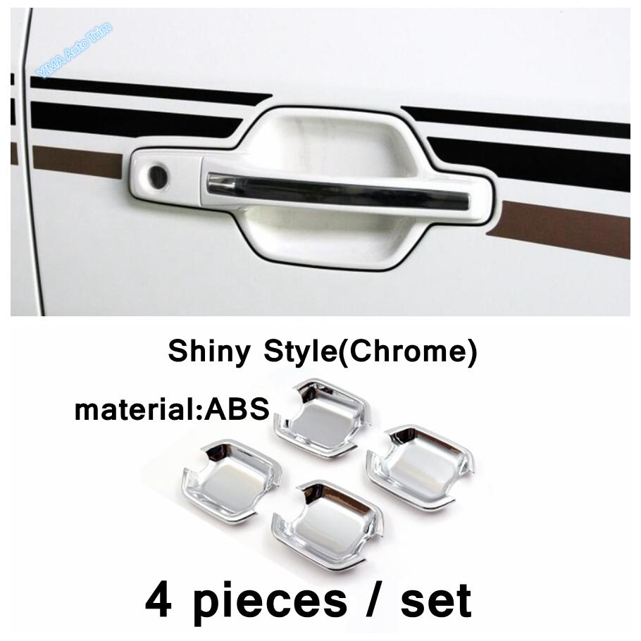 Car Door Outside Handles Door Bowls Sticker Cover Trim For Mitsubishi Pajero V97 V93 V80 Montero Limited 2009 - Accessories
