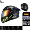 Full Face Motorcycle Helmet With Dual Visor 3C Certified ABS Safety Men Women All Season Riding
