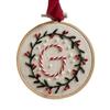 DIY Embroidered Christmas Ornaments Personalized Initial A–Z Monogram Embroidery Set Mini Handmade Christmas Embroidery Kit for Beginners