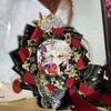 Game The Freak Circus Pierrot Harlequin Cosplay Brooch Laser Tinplate Badge Lapel Pins Bag Accessories Ornament Props Decoration