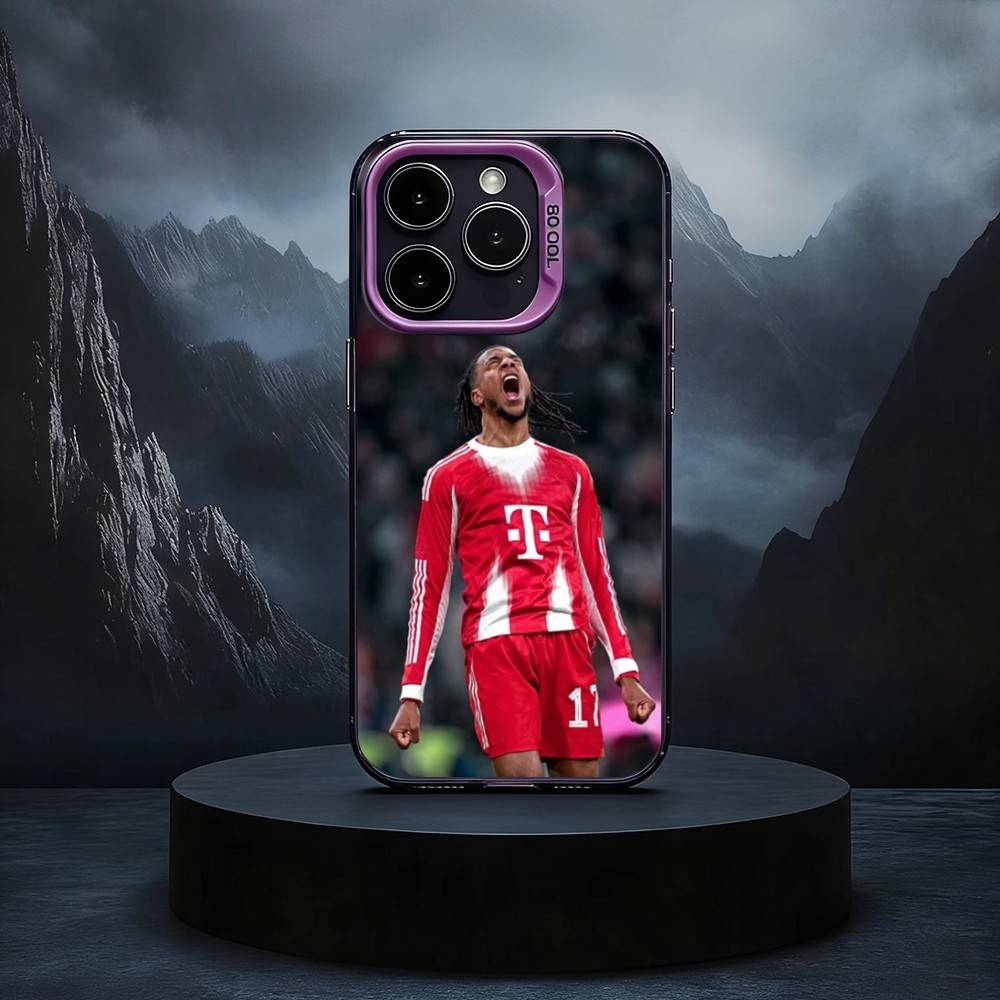 M-Michael O-Olise Čierna Cukríková strieborná obal na telefón Obal na telefón Pre iPhone17,16,15,14,13,12,11 Plus,Pro Max iPhone16promax