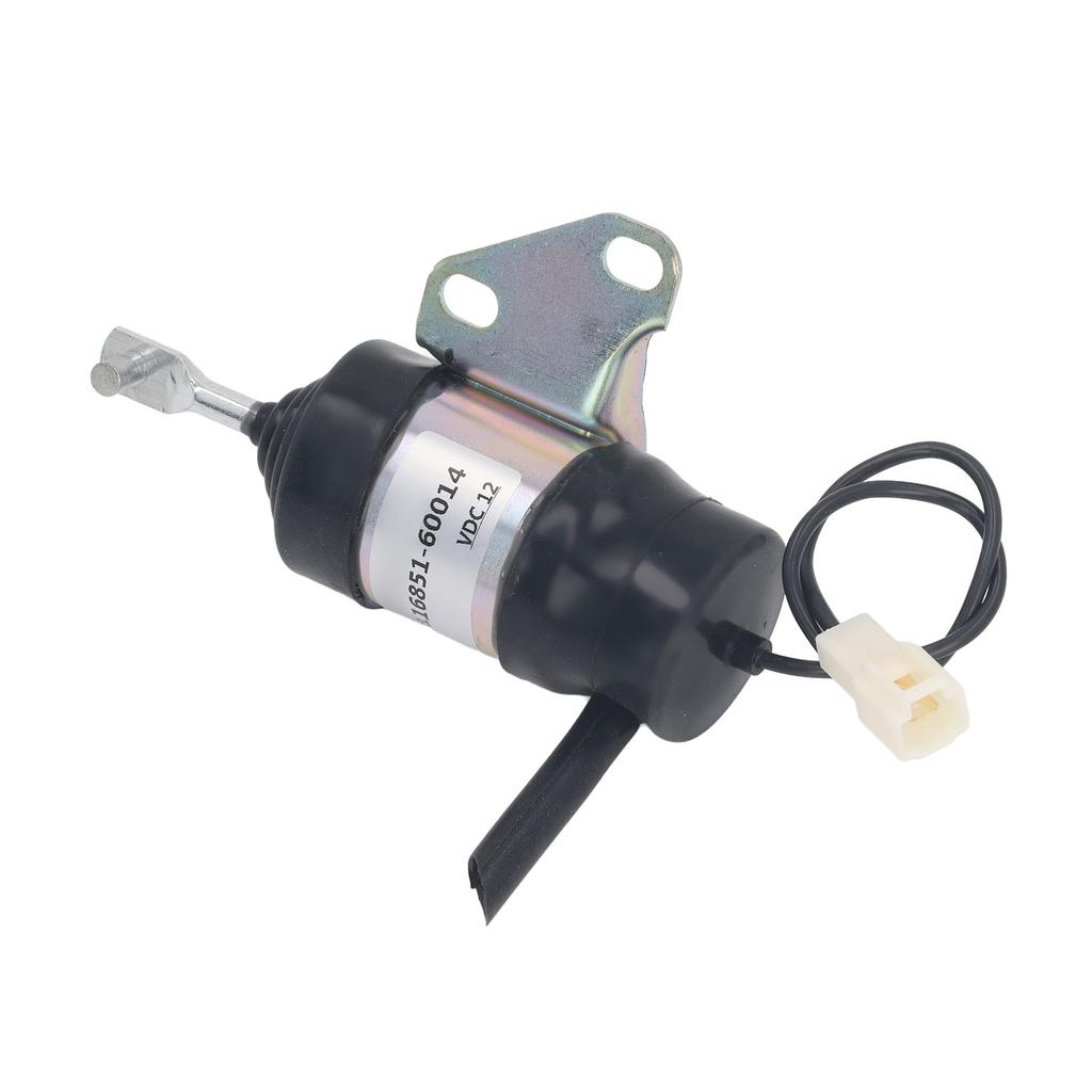 12V Shut Off Solenoid Valve 16851‑60014 Fuel Stop Solenoid Valve for Kubota Z482 D902 D722 Excavator