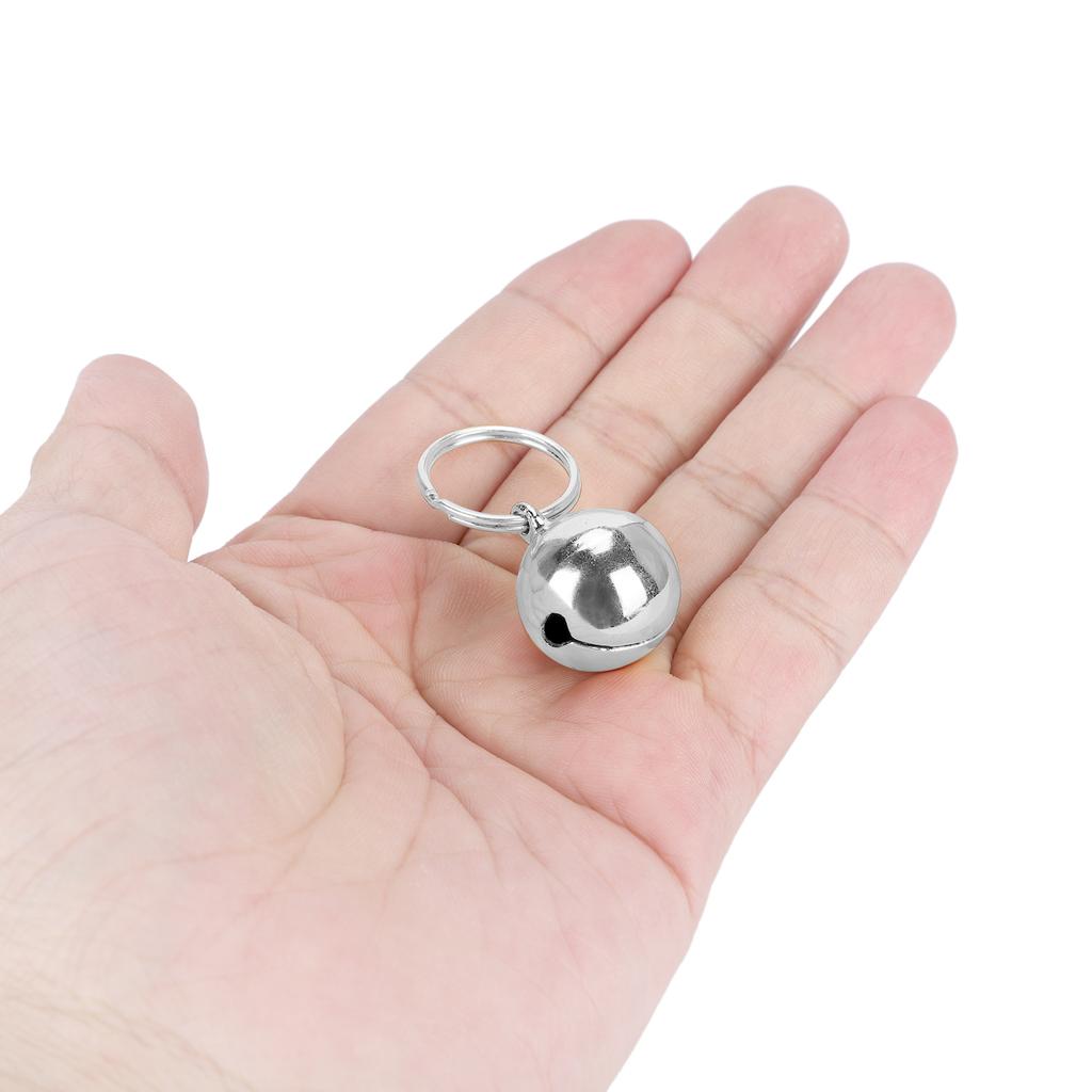 2pcs Rust Resistant AntiLost Copper  s Crisp Sound Round Collar Decoration for Dog Cat(Golden )