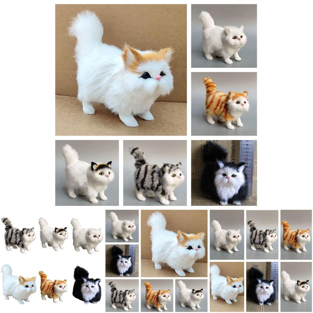 Realistic Plush Cat Toy Soft And Comfortable Decoration For Your Room Or Office 4.7 Inches