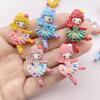 10 Pcs New Kawaii Resin Cartoon Ballet Girl Resin Scrapbook Diy Jewelry Children Gift Hairpin Accessorie