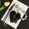 New Cartoon Plush Heart Keychain Pendant - Cute Small Doll Gift