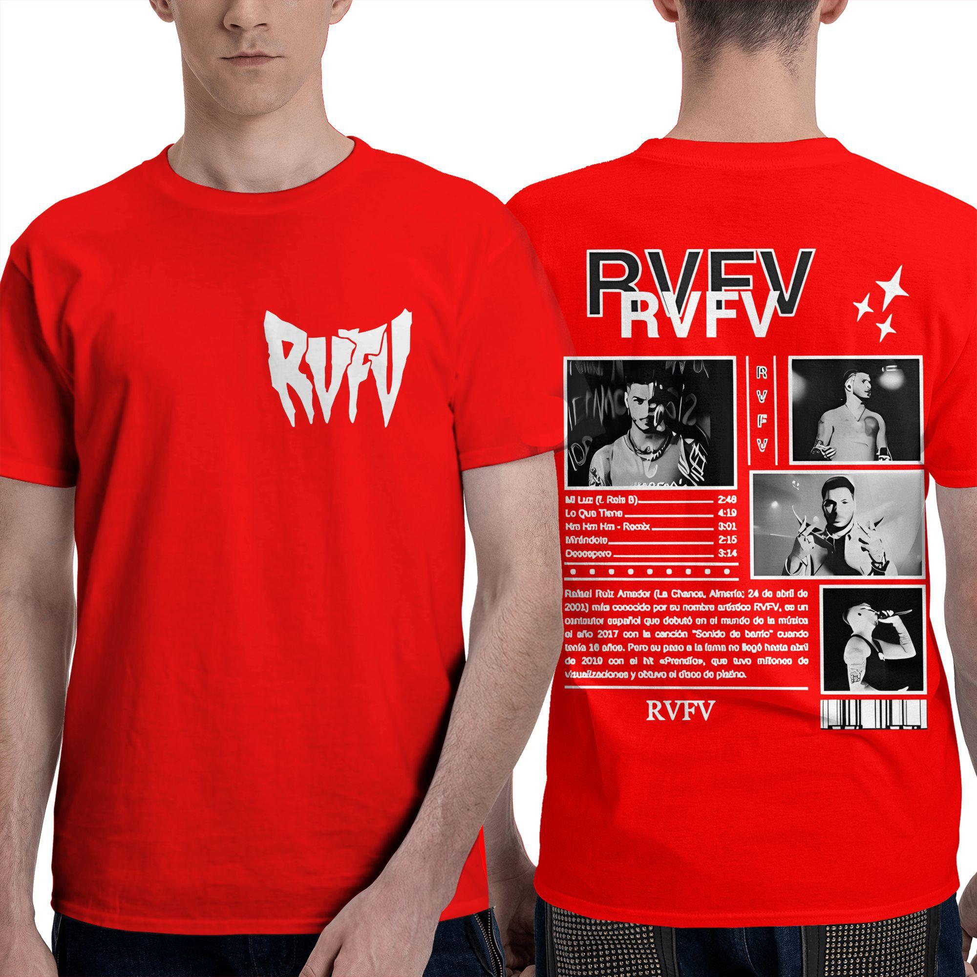 RVFV Eltiburón New Album 2025 TShirt Men  Hip hop Vintage Cotton TShirts Summer Breathable Hip Hop Tees Loose Plus Size S