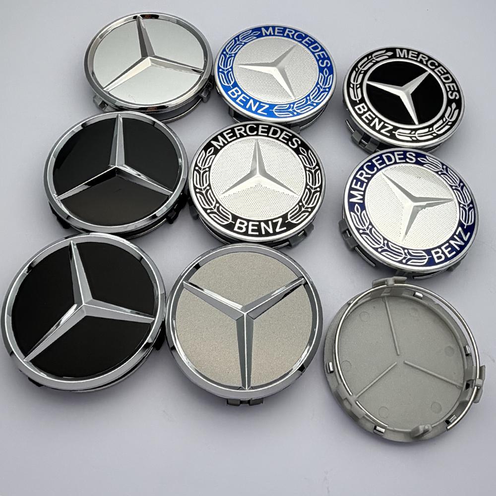 Benz amg 20PCS 75mm Wheel Hub Center Cap Full Black Star Logo Badge Cover for Mercedes Benz W176 W245 W463 X166 X156 B G R CLA Class