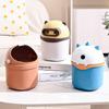 Trash Cans Desk Wastepaper Basket Cosmetics Holder Mini Garbage Cans with Lid  Bedside