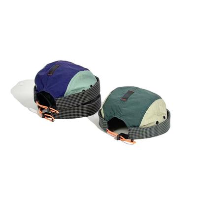 2020 Japońska Vintage Patchwork Kolor Szybkoschnąca Bez daszka Czapka Mężczyźni Kobiety Marka Balaklawa Czepek Snapback Kapelusz Kowbojski Czapka Czaszka