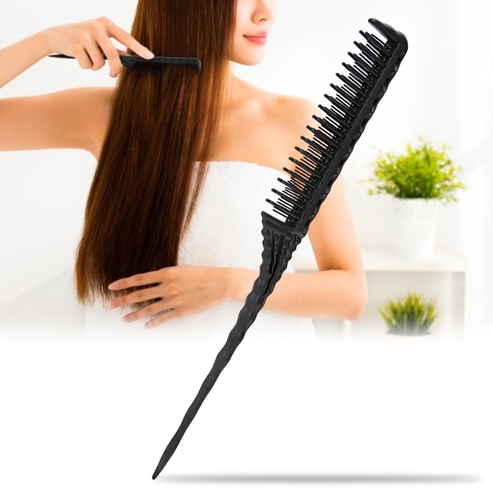 Professional Hair Brush Comb Barber Salon Comb Hairdressing Styling ToolsBlack
