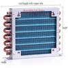 1PCS Refrigerator Freezer Aluminum Fin and Copper Tube Heat Exchanger with Fan Small Shell Condenser Radiator Fan