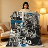 Movie H-Heat Throw High-Density Short Plush Blanket Soft Skin-Friendly for Sofa Nap Air-Conditioned Room