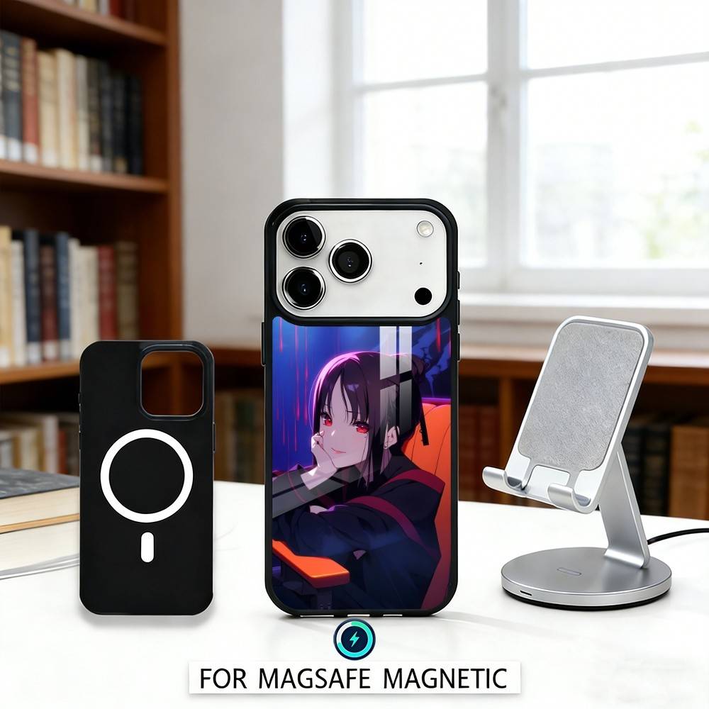 1PC The Enchanting Shinomiya K-Kaguya Phone Case Magnetic For iPhone17 16 15 14 13 12Pro Max For Magsafe Wireless Charging Cover