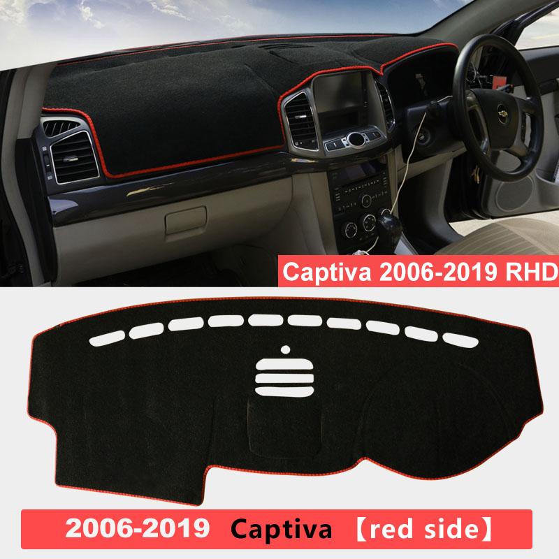 For Chevrolet Captiva C100 C140 2006- Car Dashboard Cover Mat Sun Shade Pad Trument Panel Carpets Protector Accessories