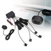 Qiilu Parking Sensor, Black Parking Sensor Reverse Radar Kit Warning Sound Indicator Probe System