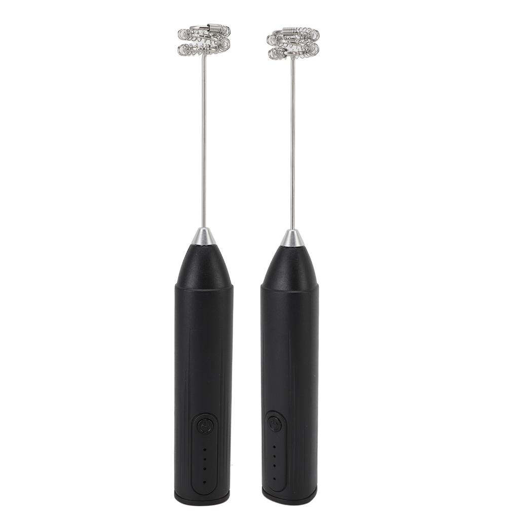 Milk Frother Cordless Rechargeable Handheld Drink Mixer for Coffee Stirring Milkshake Whisking