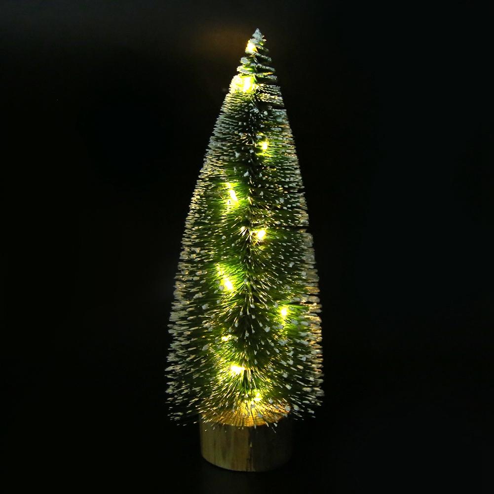 Stolní LED světla Mini vánoční stromek Dekorace Domov Vánoční festival Dárek Ozdoba 25cm / 9.8in