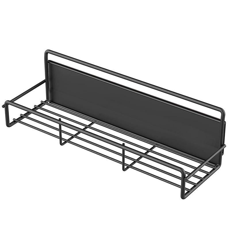 Magnetic Fridge Shelf  Kitchen Seasoning Organizer Black Shelf Storage Rack for Refrigerator Washing Machine Side Organizer