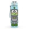 1PC Funny Green Space Robot 750ml Color Plastic Sports Water Bottle Leakproof Flip Straw Lid Suitable for Sports Office Home Use