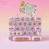 Plastic Mechanical Fidget Keyboard Cartoon Fidget Keychain Toy Keyboard Pendant  Backpack Pendant