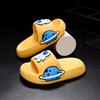Cartoon Design Trendy Kids Slippers For Boys And Girls Featuring Soft Eva Material In Green Yellow And Pink