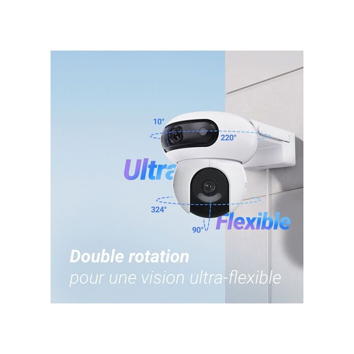 Caméra De Surveillance - EZVIZ - H90 - Motorisée - Vision Nocturne - 2 Caméras 2K
