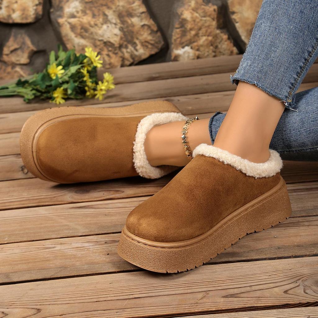 Damhöjdökande Birkenstocks, Platformtofflor fodrade med fuskpäls, Retro utomhuskängor för kvinnor