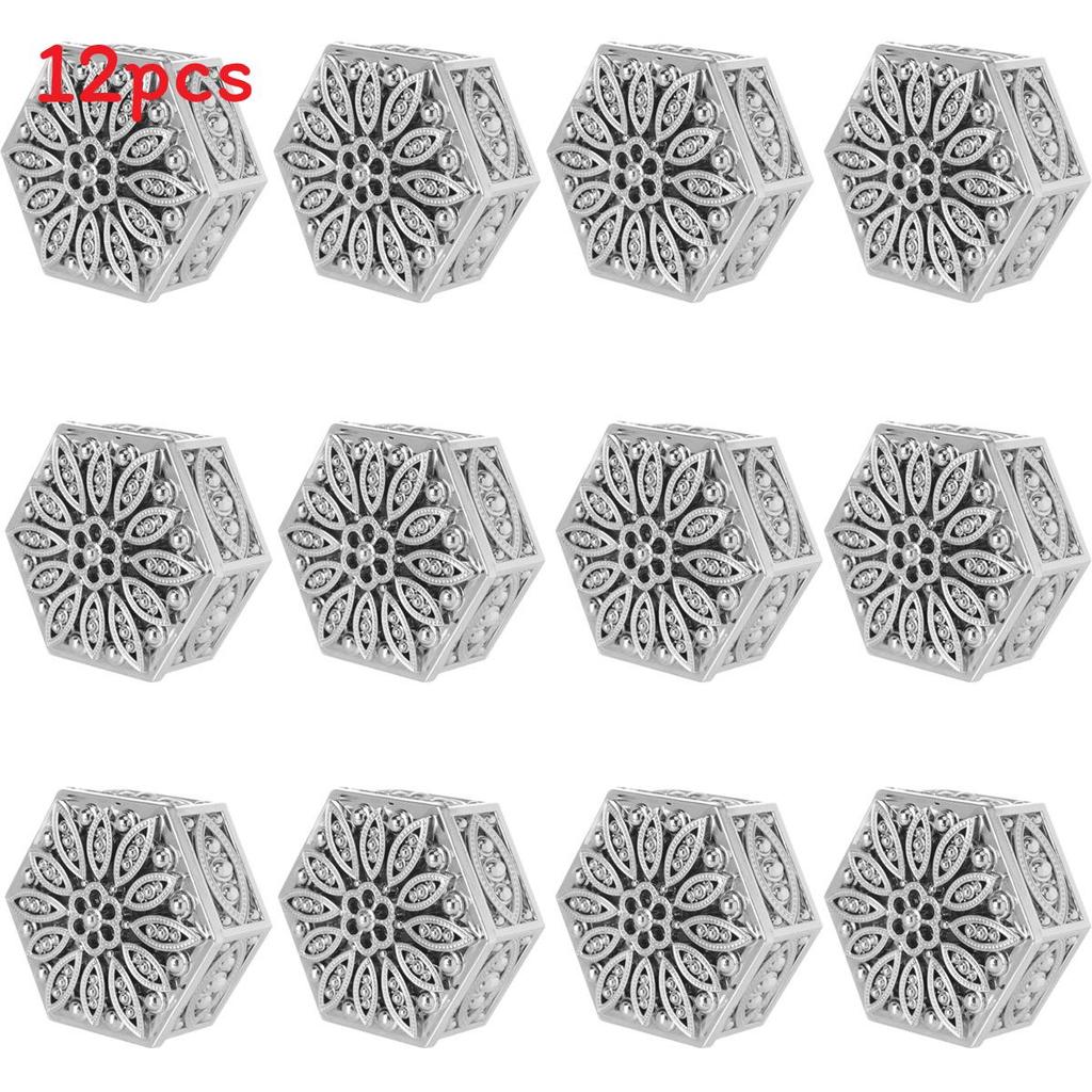 

Hexagonal Gold Plastic Storage Box For Baby Baptism Party Decor Gift Set Sliver