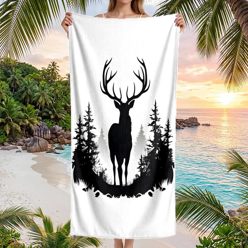 Hunter Fashion Beach Towel: Ideal for Summer Adventures Soft, Absorbent and Quick Drying Suitable for Swimming and Bathing
