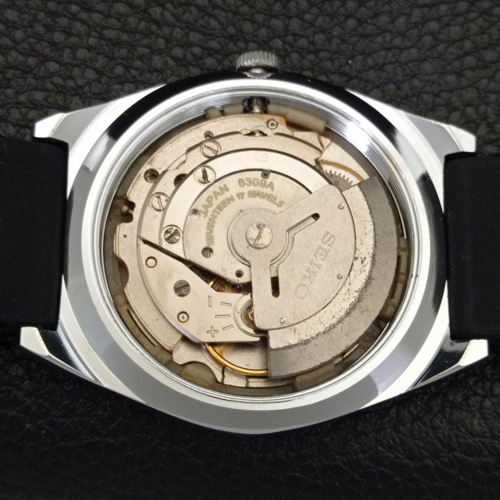 AUTOMATIC VINTAGE REFURBISHED SEIKO 5 6309A JAPAN MENS BLACK WATCH A441306-5 Sk-a441306