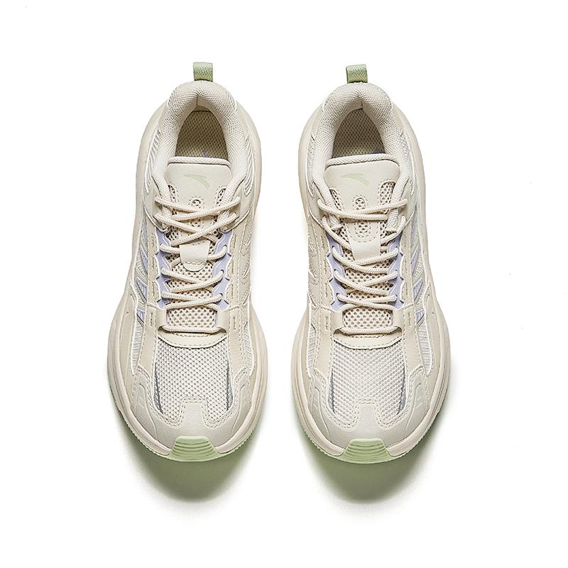 New Anta Running Collection Anti-Slip Wear-Resistant Low-Top Casual Running Shoes Women's Gray Purple 922435507-1