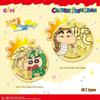 Crayon Shin-chan Double Flash Embroidered Button Badges Blind Box Anime Collectibles