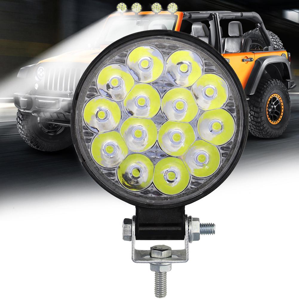 1Pcs LED Green Work Lights Waterproof 48W Spotlight Off Road Headlights 12V 24V 6000K Led Work Light For Tractor ATV UTV Tr A4C0