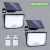 Solar Lights Outdoor 400LED Remote Solar Security Lights Outdoor Motion Sensor Waterproof Solar Wall Lamp Garden Patio Yard
