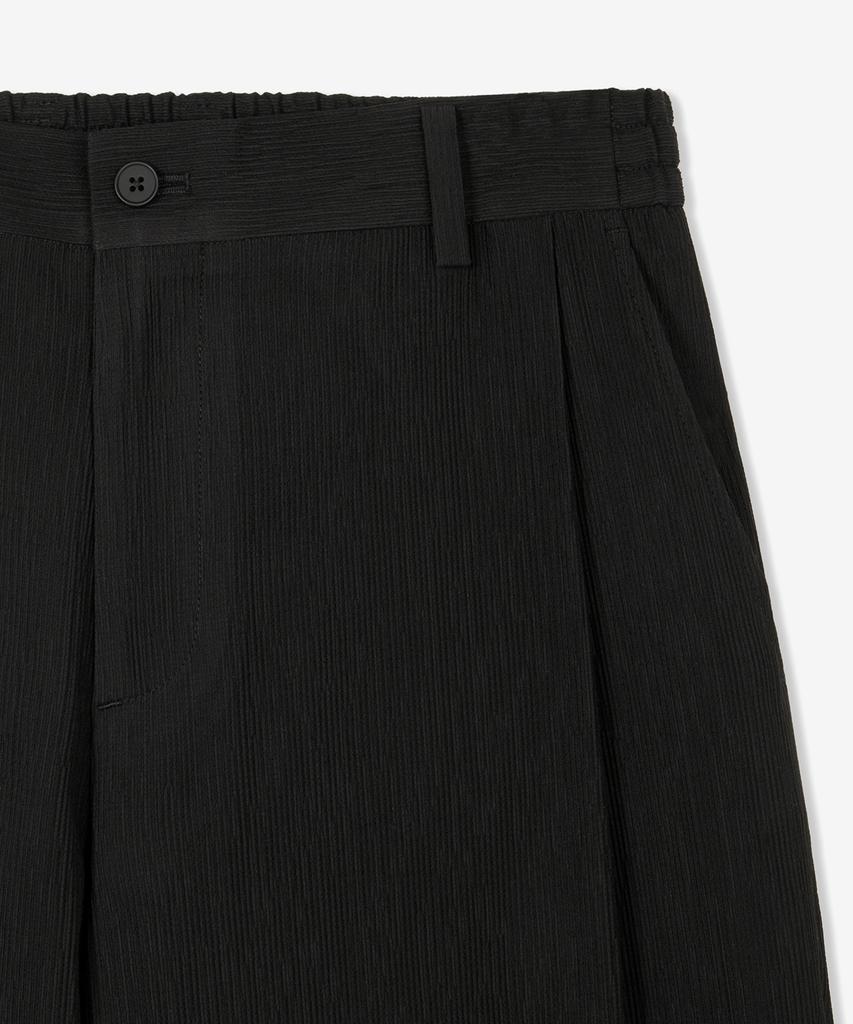 Tienjiti Kinoshita Seersucker Tapered Pants (Black) Tnpa6E206Bk