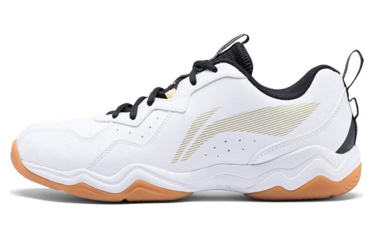 Li Ning CS6 Синтетическая кожа Нескользящие Устойчивые к истиранию Дышащие Низкие Бадминтонные кроссовки Унисекс Белый AYTS055-1 41