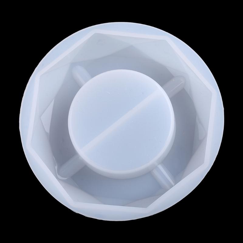 Round Square Rhombus Polygon Ashtray Casting Silicone Mold Handmade Cigarette Ash Tray UV Crystal Epoxy Resin Mold