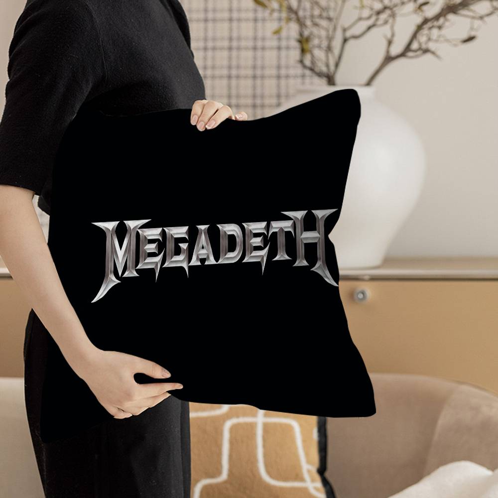 Heavy Metal Rock Roll Music M-Megadeths Pillow Cushion Cover Pillowcase Living Room Sofa Home Decor Customized