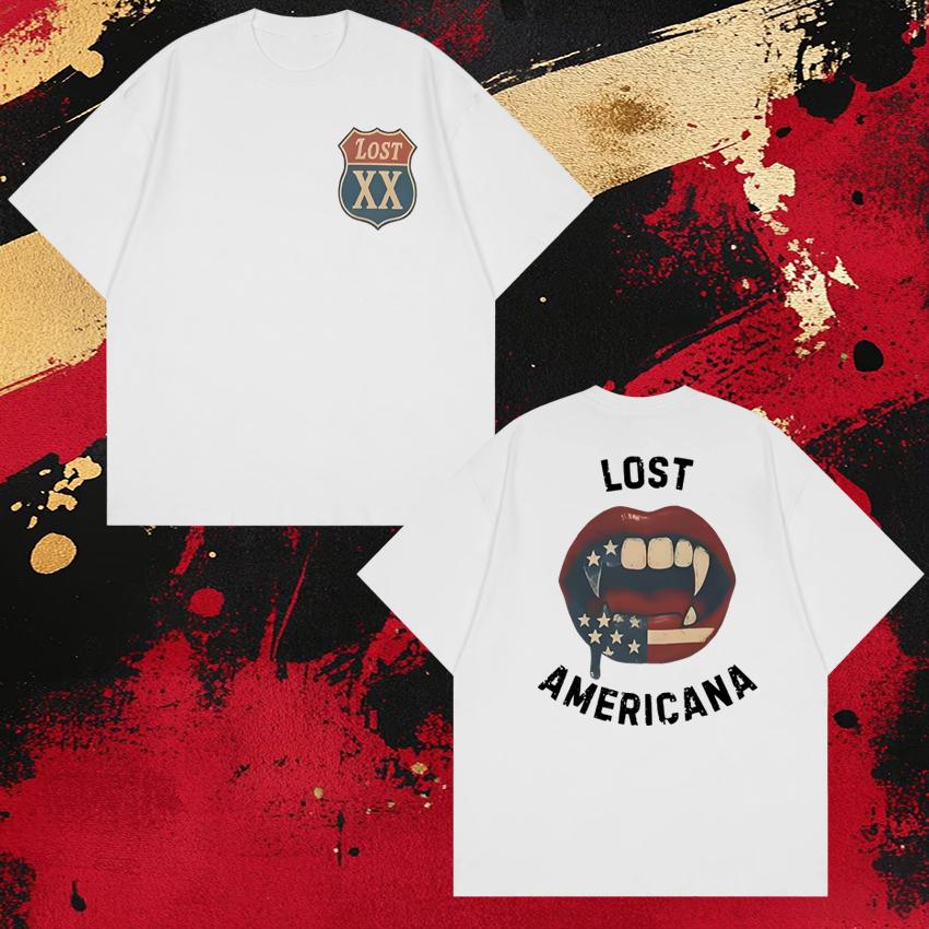 Hot Rapper MGK Lost Americana Tour 2026 Short Sleeve Tshirts New Unisex WOMEN Oversized Cotton T Shirt Unisex Fashion Trend Tops