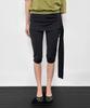 Saendeulig Capri Wrap Skirt Pants_Black
