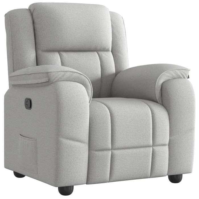 VidaXL Recliner Armchair Cloud Grey Fabric, Armchair, TV Recliner, Stroller, Recliner Armchair for People 4015709