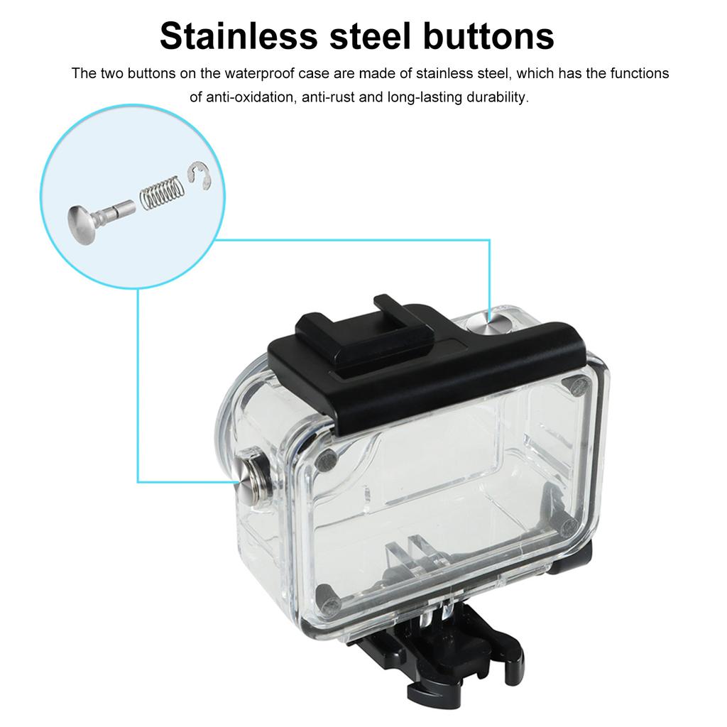 Replacement Waterproof Protective Housing for  Action5 Pro/4/3 Outdoor Travel Tourism Waterproof Housing Case Lightweight