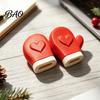 Indoor Christmas Decoration Supplies Theme Ornaments, Santa Hats/Boots/Gloves Decorative PLA Figures, 3D Printed Holiday Crafts for Home Showcase