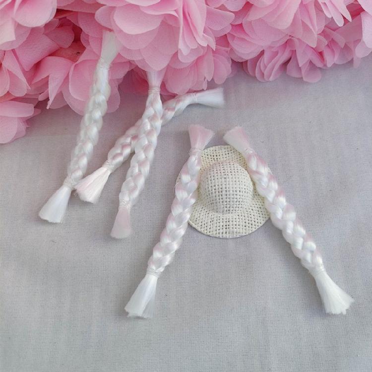 Doll Wigs Ponytail Braid Doll Wigs Blonde DIY Doll Hair Doll Wigs Braids Hair Chain