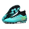 New High-top Football Shoes for Men, Women and Children Are Nailed Into Artificial Turf, Student Game Training Leather Football Shoes
