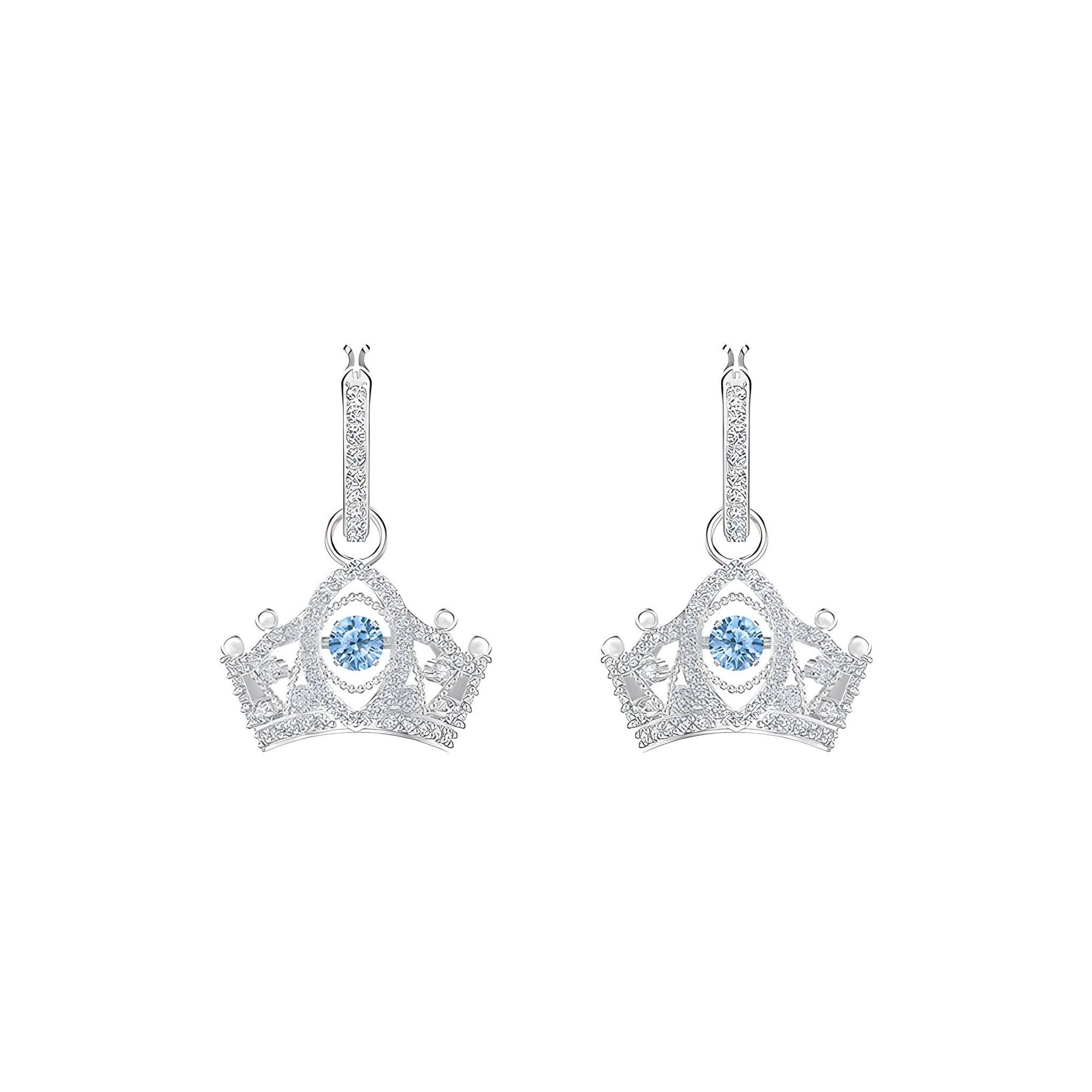 Swarovski Bee A Queen Rhodium Plated Water Drop Earrings Women earrings Silver 5501081 Silver